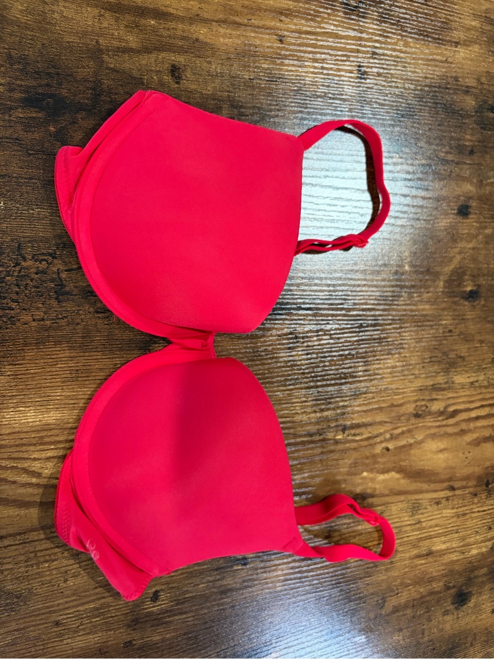 Bright Red Padded Bra- PINK